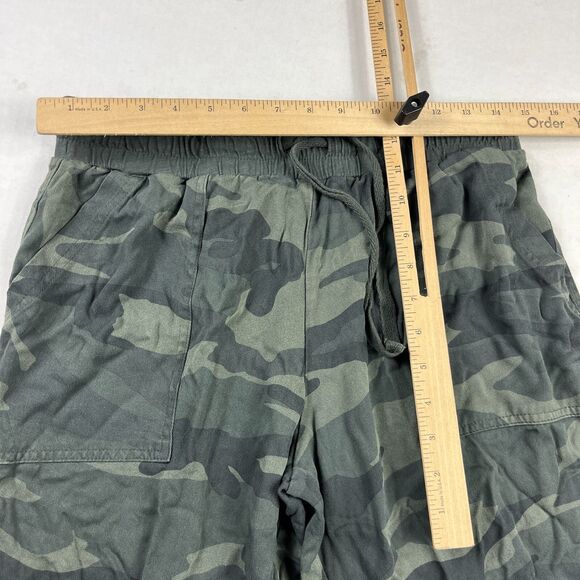 Splendid Womens Camo Print Jogger Pants Size Small Stretch Waist Tapered Leg - Picture 7 of 12